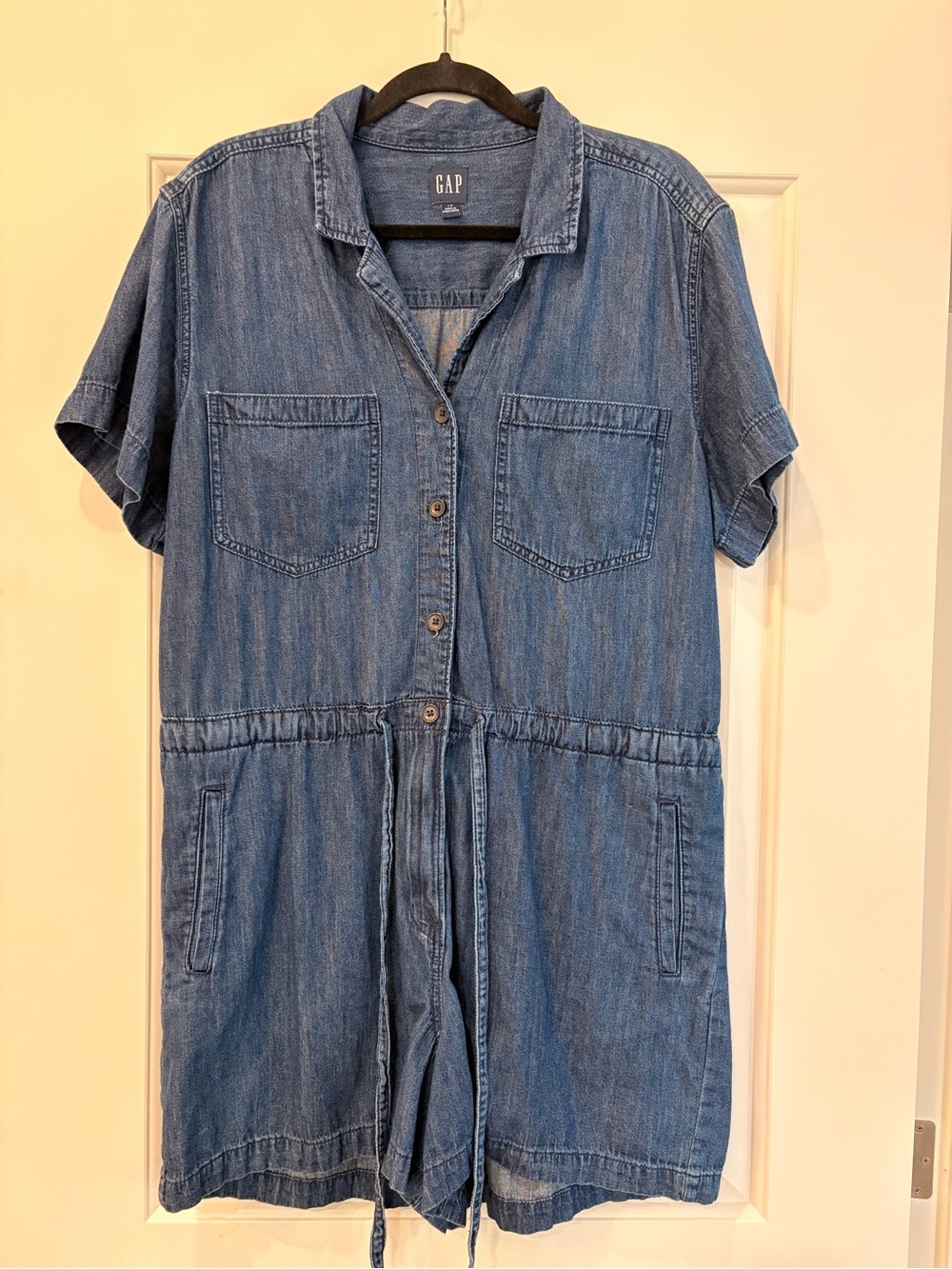GAP Indigo Denim Button-Up Top